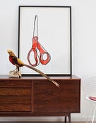 Image of Unframed Big Orange Scissors