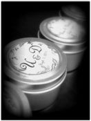 Image of Wedding and Party Favors Natural Pure Hand Poured Soy Candles Travel Tin with Personalized Label