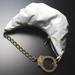 Image of Barfly: White Patent w/ Gold 