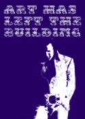 Image of "Art has left the Building" Lowbrow Pop Art ELVIS Icon rock n roll  Silk screen print