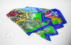 Image of Gianni Versace silk scarf "Atelier Versace" :: vintage accessories