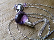 Image of Amethyst Necklace in Sterling Silver