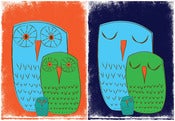 Image of We 3 Owls 2 print set