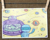 Image of LIMITED EDITION "GALACTIC GREETINGS" PRINT