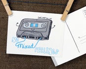 Image of POSTCARD 3pk "NO MIXED FEELINGS"