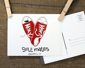 Image of POSTCARD 3pk SOLEMATES