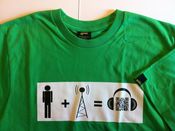 Image of Ogni Uomo Una Radio - promo TeeShirt Verde - MEDIUM