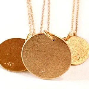 Image of Gold Initial Necklaces