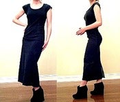Image of Calf-Length Denim Dress by Donna B. Taylor Size 4