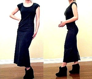 Image of Calf-Length Denim Dress by Donna B. Taylor Size 4