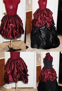 Image of Darling Belle Short Victorian Skirt or Overskirt