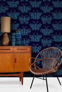 Image of Camberwell Beauty Wallpaper - Midnight