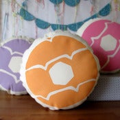 Image of PEACH Iced Ring Screen Printed Cushion