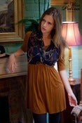 Image of 'Modern Classic' Scarf Front Jersey Dress (Brown)