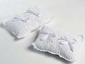 Image of Cuscino per anelli 'semplicità' crochet