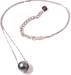 Image of Solitaire Pearl and Sterling Silver Necklace