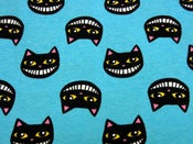 Image of Turquoise cool cats jersey (by half metre)