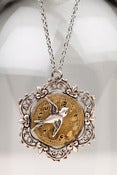 Image of Time Flies Necklace - Antique Silver