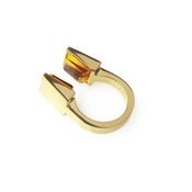Image of Citrine Gold Vermeil Falcon ring
