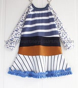 Image of COURTNEYCOURTNEY 4T blues/stripes/floral/orange/ls/ruffles