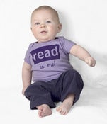 Image of read to me baby tee, lavender/purple