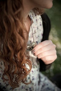 Image of Decanter Label Typewriter Key Necklace