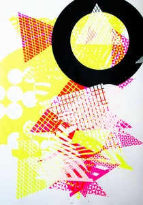 Abstract 2 silkscreen poster Image of Abstract 2 silkscreen poster