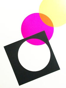 Image of Circles squared silkscreen print