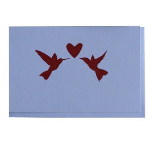 Image of card - love birds