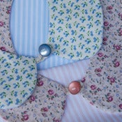 Image of Twins collar # pink and indigo