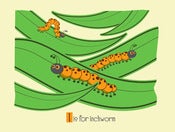 Image of I is for Inchwom Alphabet Print