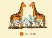 Image of G is for Giraffe Alphabet Print