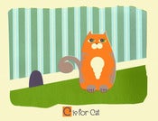 Image of C is for Cat Alphabet Print