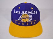 Image of LOS ANGELES LAKER SCRIPT SNAPBACK
