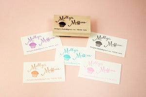 Image of Hand lettered custom business card