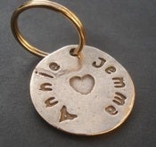 Image of Custom Bronze Name Keyring