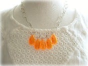 Image of Neon Suncatcher Necklace Orange 
