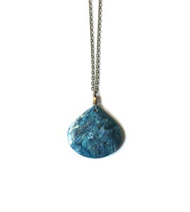 Image of Mist Agate & Brass Necklace