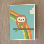 Image of Owl + Rainbow