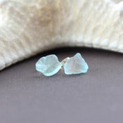 Image of Blue Sea Glass Earrings