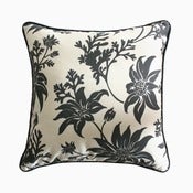 Image of Small Cushion Cover- FLANNEL FLOWER IN CHARCOAL