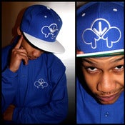 Image of 2FINGERSDOWN - BLUE/WHITE [POLO & SNAPBACK SET]