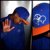 Image of 2FINGERSDOWN - BLUE/ORANGE [POLO & SNAPBACK SET]