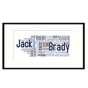 Image of Personalised WordArt - All About the Boy