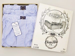 Image of Blue Stripe Seersucker Boxers (2 Pack)