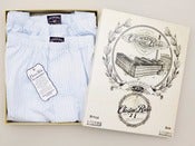 Image of Sky Lurex Stripe Boxers (2 Pack)