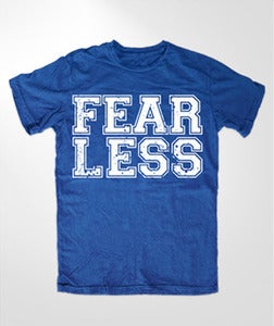Image of NEW - Limited Edition Fearless Tshirt Blue