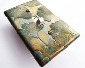 Image of Bronze Ginkgo Switch Plate