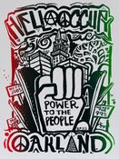 Image of Hella Occupy "Power to the People" Silk Screened Poster