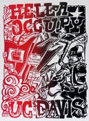 Image of Hella Occupy UC Davis Silk Screened Poster